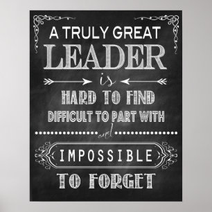 Ein wirklich großes Leader-Poster Poster