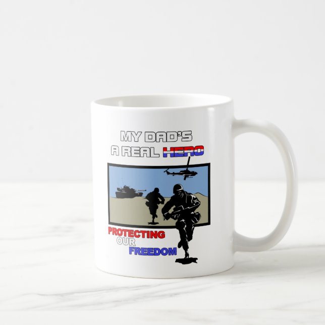 Ein wirklicher Held - Militär Kaffeetasse (Rechts)