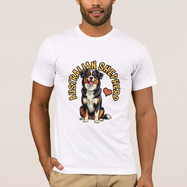Ein Witty Spirit: Australischer Shepherd-T - Shirt (Vorderseite)
