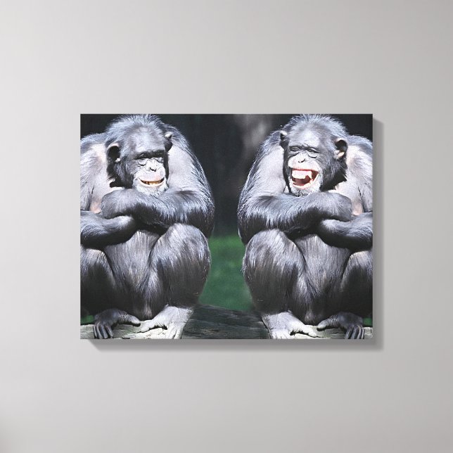 Ein Witz zwischen Freunden Canvas Print Leinwanddruck (Vorderseite)