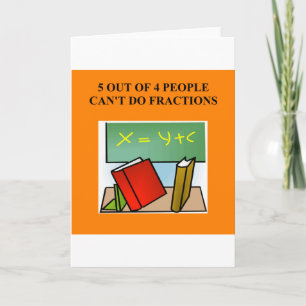 ein witziger Mathe-Witz Karte