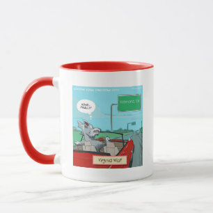 Ein Wolf aus Virginia Funny Tasse