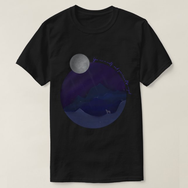Ein Wolf, der nicht gekämmt werden kann T-Shirt (Design vorne)
