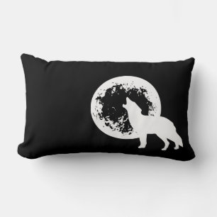 Ein Wolf-Mond Lendenkissen