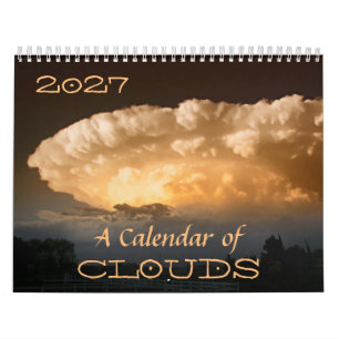 Ein Wolkenkalender 2027 mit Zitaten und Beschreibu Kalender