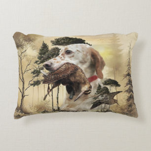 Ein Woodcock mit dem englischen Setter Dekokissen