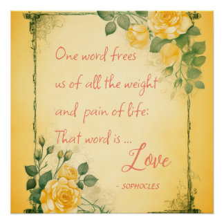 Ein Wort befreit uns von allen - LIEBE Poster