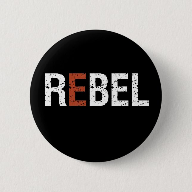 Ein Wort, das Rebel Sassy Sarcastic sagt Button (Vorderseite)