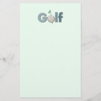 Ein Wort-Golf Briefpapier