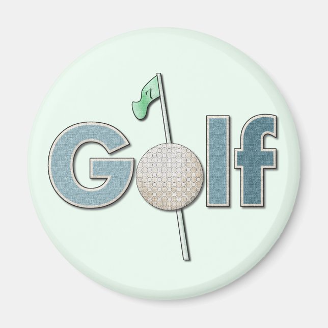 Ein Wort: Golf Magnet (Vorne)