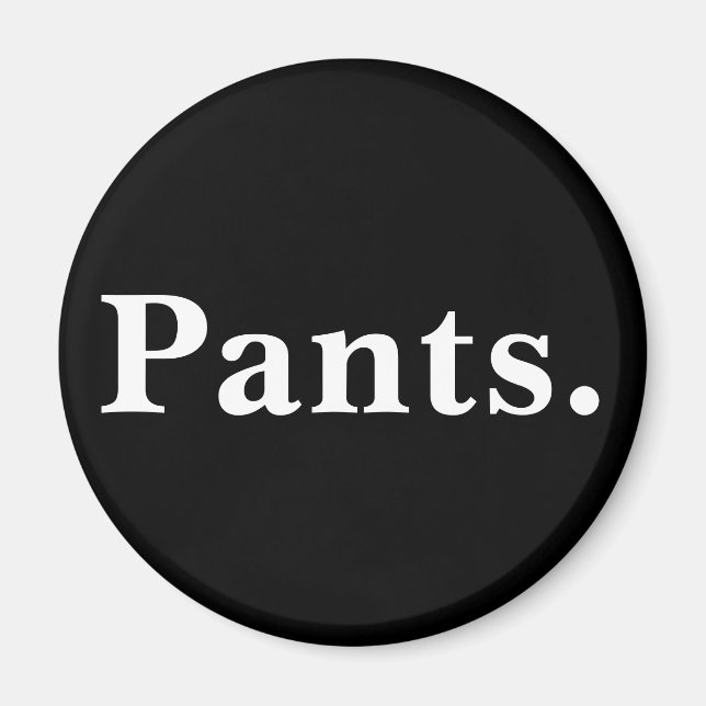 Ein Wort minimalistisches Design Magnet (Vorne)