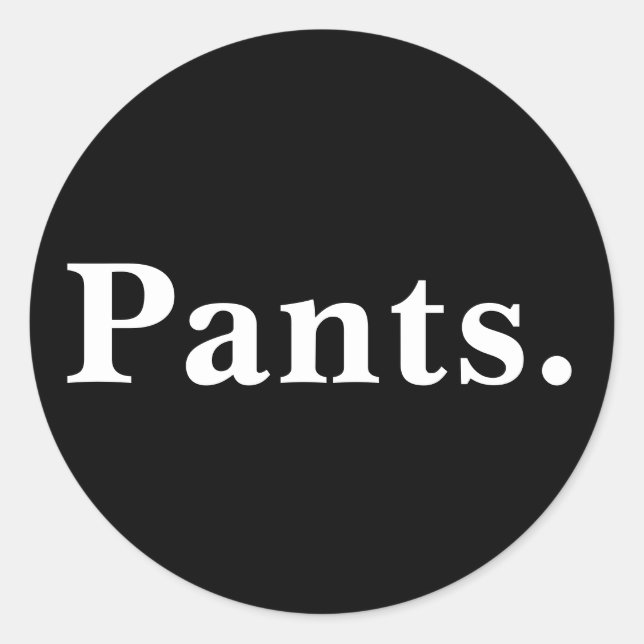 Ein Wort minimalistisches Design Runder Aufkleber (Vorderseite)