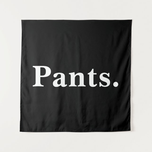 Ein Wort minimalistisches Design Wandteppich (Vorderseite)