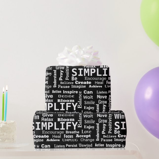 Ein Wort zum Leben durch Geschenkpapier (Partygeschenke)