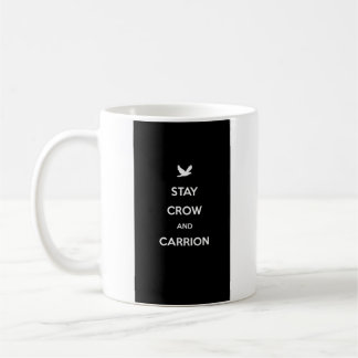 Ein Wortspiel zum Thema "Ruhe bewahren und tragen" Kaffeetasse