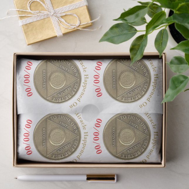 Ein Wunder geschah am CUSTOM-DATUM, als nüchterne  Seidenpapier (Geschenk)