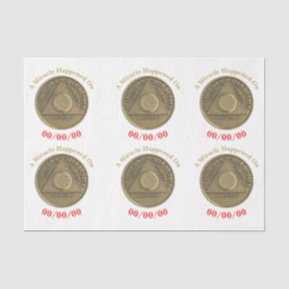 Ein Wunder geschah am CUSTOM-DATUM, als nüchterne  Seidenpapier