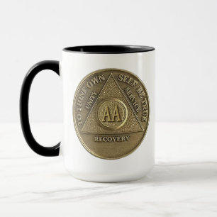 Ein Wunder geschah am CUSTOM DATUM Sober Coin Tasse