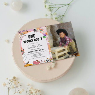 Ein wunderbarer Boo-y Ghost halloween I Einladung