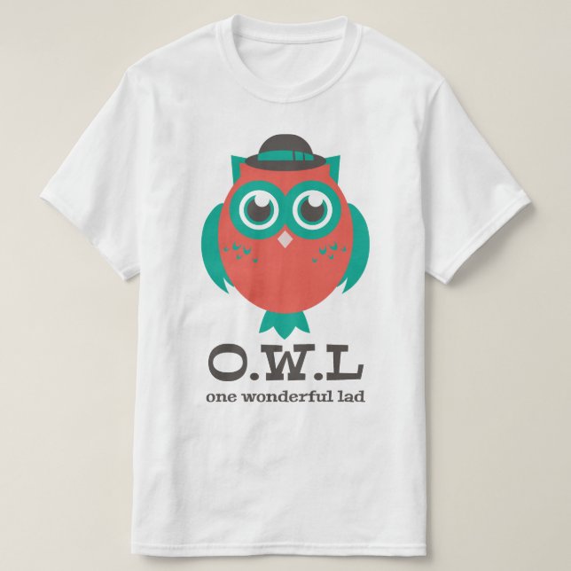 Ein wunderbarer Lad Owl-T - Shirt (Design vorne)