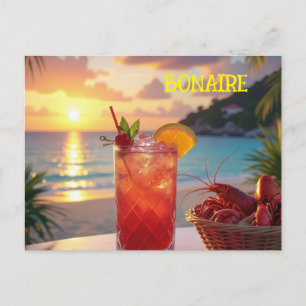 Ein wunderbarer Nachmittag auf Bonaire Feiertagspostkarte
