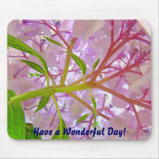 Ein wunderbarer Tag! Mousepad Pink Hydrangea
