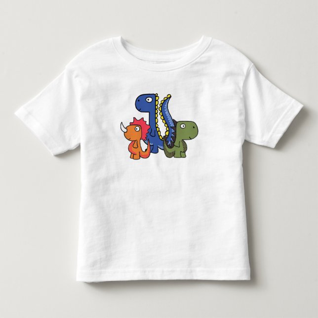 Ein wunderlicher Dinosaurierfreund, niedlich und Kleinkind T-shirt (Vorderseite)