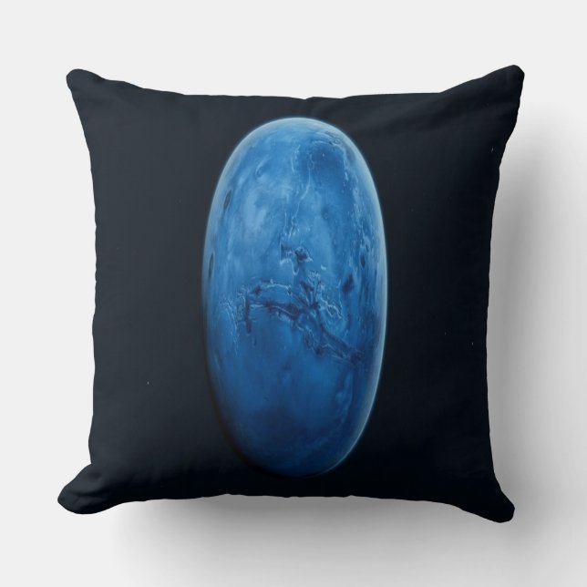 Ein wunderschöner blauer Planet Kissen (Vorderseite)