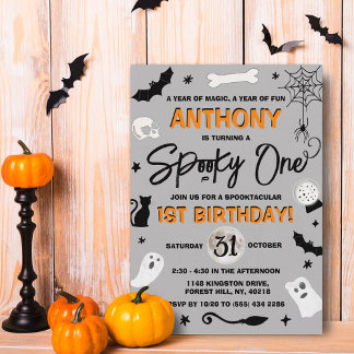 Ein wunderschöner! Halloween 1. Geburtstag Einladung