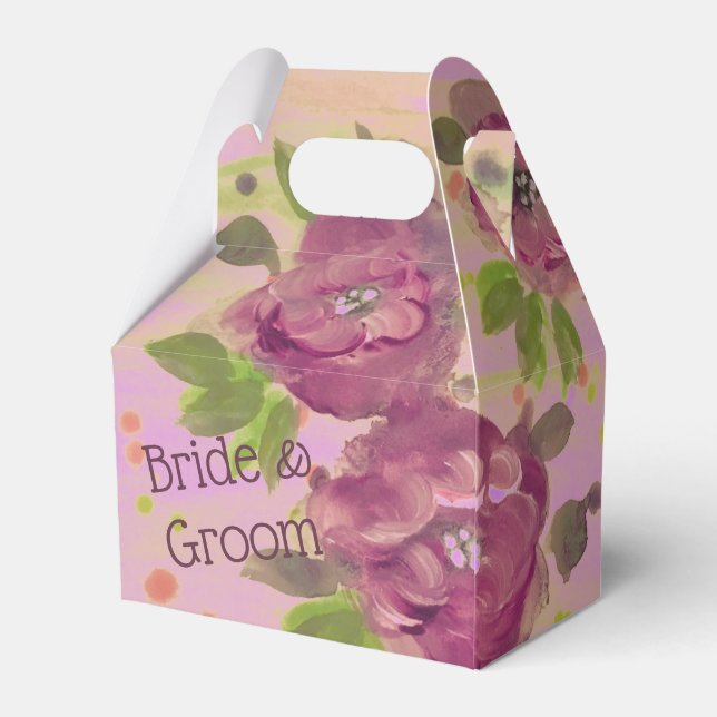 Ein wunderschöner Hochzeitsgast in Purples Geschenkschachtel (Rückseite)