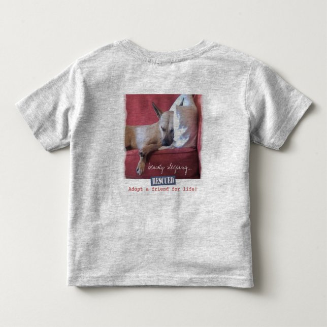 Ein wunderschöner schlafender Hund Kleinkind T-shirt (Rückseite)