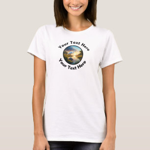 Ein wunderschöner Silberreiher mit individuellem T T-Shirt