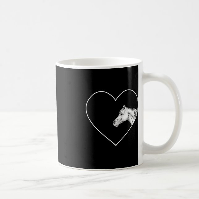 Ein wunderschönes weißes Pferd für die Girls im He Kaffeetasse (Rechts)