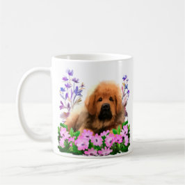 Ein zackiger Mastiff liegt auf dem Boden Kaffeetasse
