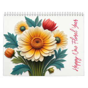 Ein zarter Bouquet-Kalender Kalender