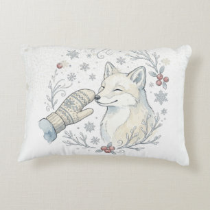 Ein zarter Winter-Boop Dekokissen