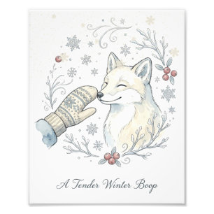 Ein zarter Winter-Boop Fotodruck