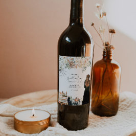 Ein Zauber | Halloween-Brautparty Weinetikett