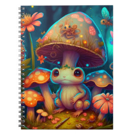 Ein zauberhafter Pilzfrosch Notizblock