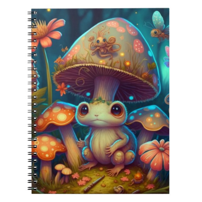 Ein zauberhafter Pilzfrosch Notizblock (Vorderseite)