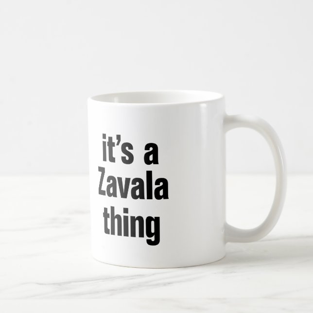ein Zavala-Ding Kaffeetasse (Rechts)