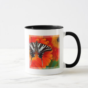 Ein Zebrafalter Schwalbenschwanz Tasse