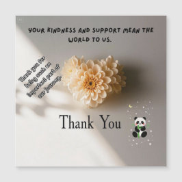 Ein Zeichen meines Dankes Magnetkarte