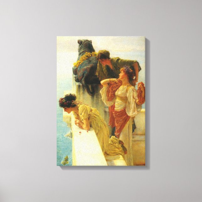 Ein Zeichen von Sir Lawrence Alma-Tadema Leinwanddruck (Vorderseite)