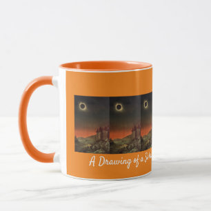 Ein Zeichn eines solaren Eclipses durch Edmund Wei Tasse