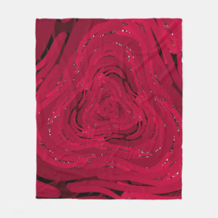 Ein zeichnend Blatt aus rotem Farbverlauf mit g Fleecedecke