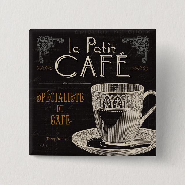 Ein zeitgenössischer Kaffee Button (Vorderseite)