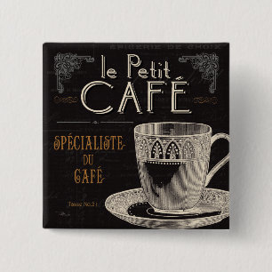 Ein zeitgenössischer Tasse Kaffee Button
