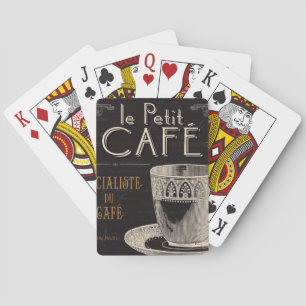 Ein zeitgenössischer Tasse Kaffee Spielkarten