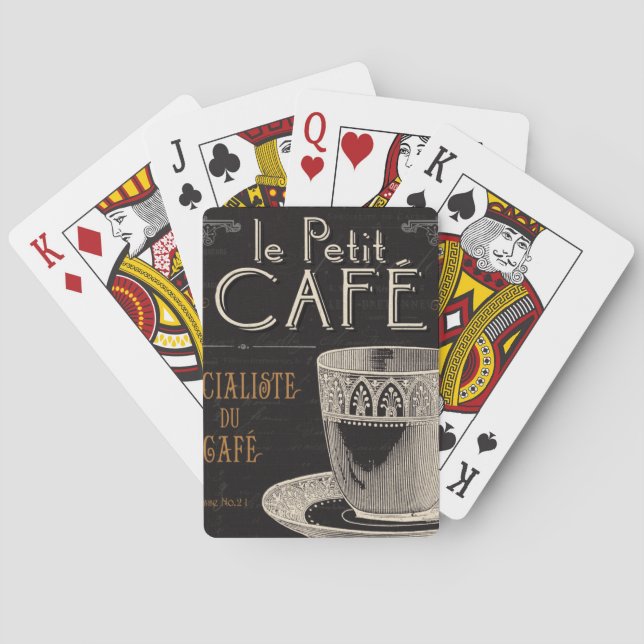 Ein zeitgenössischer Tasse Kaffee Spielkarten (Rückseite)
